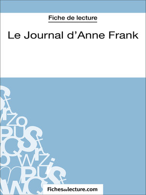 cover image of Le Journal d'Anne Frank (Fiche de lecture)